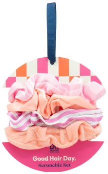 Designer-Brands-Good-Hair-Day-Scrunchie-Set-Melon-Pink on sale