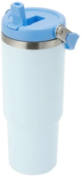 840ml+Blue+Tumbler+with+Top+Handle