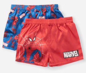 2+Pack+Spider-Man+License+Satin+Boxers