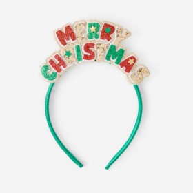 Merry+Christmas+Headband+-+Green