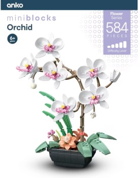 584+Piece+Mini+Blocks+Flower+Series%3A+Orchid+Playset