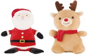 Pet+Toy+Christmas+Squish+Plush+-+Assorted