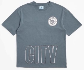 English+Premier+League+Team+T-Shirt+-+Charcoal+Manchester+City