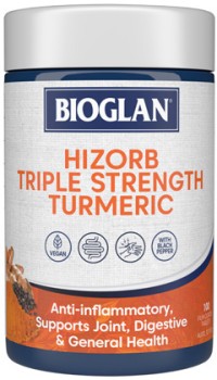 Bioglan+Hizorb+Triple+Strength+Turmeric+100+Tablets