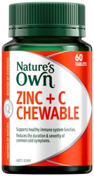 Nature%26rsquo%3Bs+Own+Zinc+%2B+C+Chewable+60+Tablets