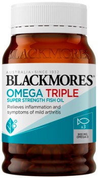 Blackmores+Omega+Triple+Super+Strength+Fish+Oil+150+Capsules