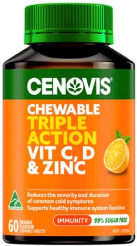 Cenovis+Chewable+Triple+Action+Vit+C%2C+D+%26amp%3B+Zinc+60+Tablets