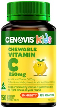 Cenovis-Kids-Chewable-Vitamin-C-250mg-Lemonade-Flavour-150-Chewable-Tablets on sale