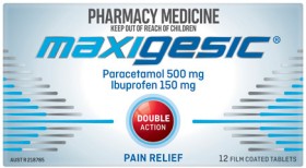 Maxigesic+Double+Action+Pain+Relief+12+Tablets