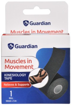 Guardian+Kinesiology+Tape+Black+50mm+x+5m