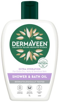 DermaVeen+Extra+Hydration+Shower+%26amp%3B+Bath+Oil+1+Litre