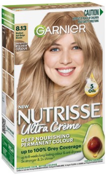 Garnier+Nutrisse+Ultra+Cr%26egrave%3Bme+Hair+Colour+8.13+Medium+Ash+Beige+Blonde