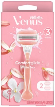 Gillette+Venus+Comfortglide+White+Tea+Handle+%2B+2+Blade+Refills