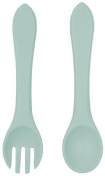 Guardian+Silicone+Spoon+%26amp%3B+Fork+Set+-+Seafoam