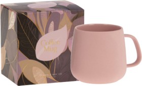 Bramble-Bay-Peacock-Coffee-Mug-Pink on sale