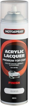 Motospray-Acrylic-Lacquer-Topcoat-Clear-400g on sale