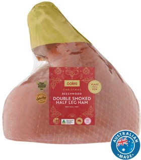 Coles+Beechwood+Double+Smoked+Half+Leg+Ham