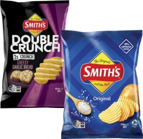 Smith%26%23039%3Bs+Crinkle+Cut+or+Double+Crunch+Potato+Chips+150g-170g