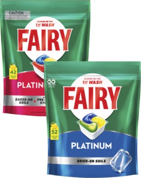 Fairy+Platinum+Dishwashing+Tablets+52+Pack+or+Platinum+Plus+42+Pack