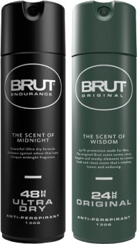 Brut+Original+or+Endurance+Antiperspirant+Aerosol+Deodorant+130g