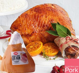 Australian-IGA-Half-Leg-Ham-Bone-In on sale