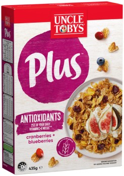 Uncle+Tobys+Plus+410-435g+or+Cheerios+320g+Selected+Varieties