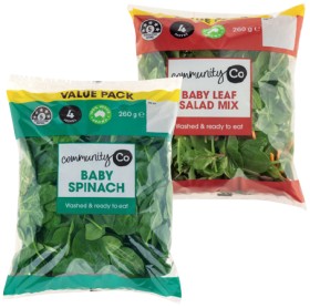 Community+Co+Baby+Leaf+Mix+or+Big+Bag+Spinach+260g