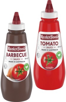 MasterFoods+Squeezy+Sauce+475-500mL+Selected+Varieties