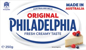 Philadelphia+Cream+Cheese+Block+or+Spreadable+Tub+250g+Selected+Varieties