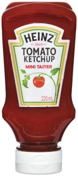 Heinz-Tomato-Ketchup-Mini-Taster-220mL on sale