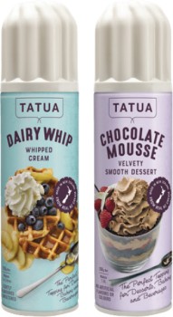 Tatua+Dairy+Whip+Whipped+Cream+or+Mousse+250g+Selected+Varieties