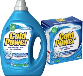 Cold+Power+Laundry+Liquid+2+Litre%2C+Powder+2kg+or+Capsules+26+Pack+Selected+Varieties