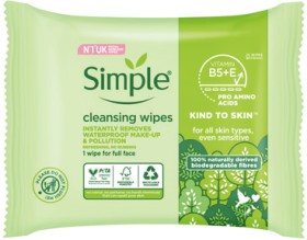 Simple+Facial+Cleansing+Wipes+25+Pack