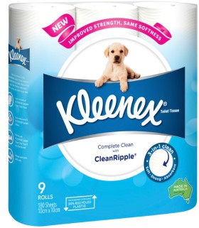 Kleenex+Complete+Clean+Toilet+Tissue+9+Pack