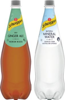 Schweppes+Mineral+Water%2C+Soft+Drinks+or+Mixers+1.1+Litre+Selected+Varieties