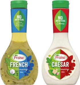 Praise+Dressing+250%E2%80%90330mL+Selected+Varieties