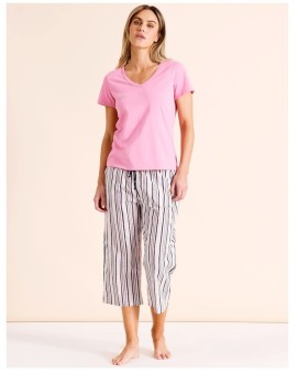 Soho-Tableline-V-Neck-34-PJ-Set-Painted-Stripe on sale