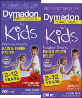 Dymadon+Paracetamol+for+Kids+2-12+Years+Strawberry+or+Orange+Flavour+200mL