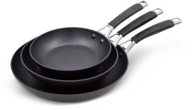 The+Cooks+Collective+Hard+Anodised+Triple+Frypan+Pack+20cm%2C+24cm+and+30cm