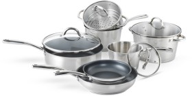 The+Cooks+Collective+7pc+Stainless+Steel+Non-Stick+Cookware+Set