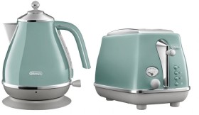 Delonghi-Icona-Capitals-Kettle-and-2-Slice-Toaster-Breakfast-Pack-in-Toronto-Green on sale