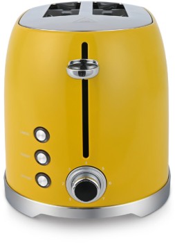 Cucina+Retro+2-Slice+Toaster+in+Yellow