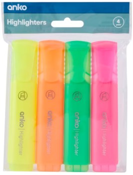 4+Pack+Highlighters