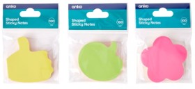 100-Pack-Shaped-Sticky-Notes-Assorted on sale