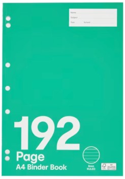 A4-Binder-Book-192-Pages-Aqua on sale