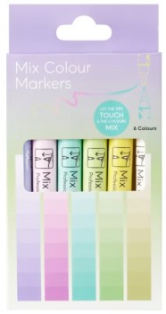 6-Pack-Mix-Colour-Markers-Pastel on sale