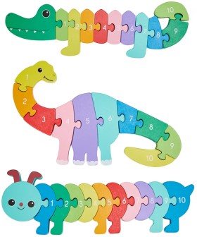 Wooden+Counting+Rainbow+Animal+-+Assorted