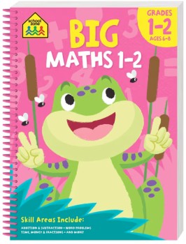 School-Zone-Big-Maths-Grades-1-2-Book on sale