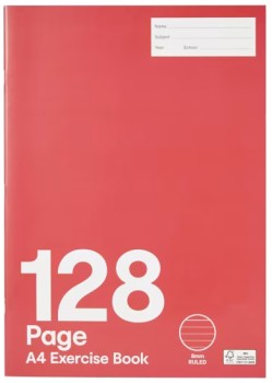 A4-Exercise-Book-128-Pages-Red on sale