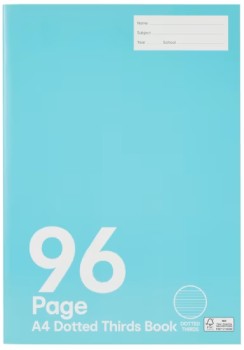 A4-Dotted-Thirds-Book-96-Pages-Light-Blue on sale